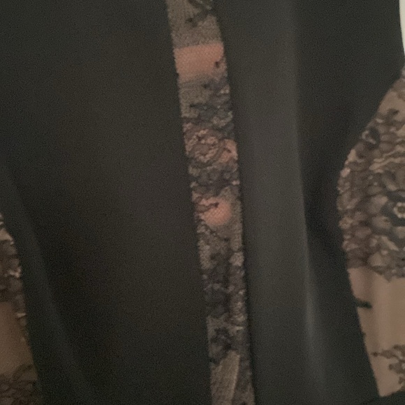 BCBG MaxArua Long Dress with Lace and VNeck transparent - Picture 5 of 8